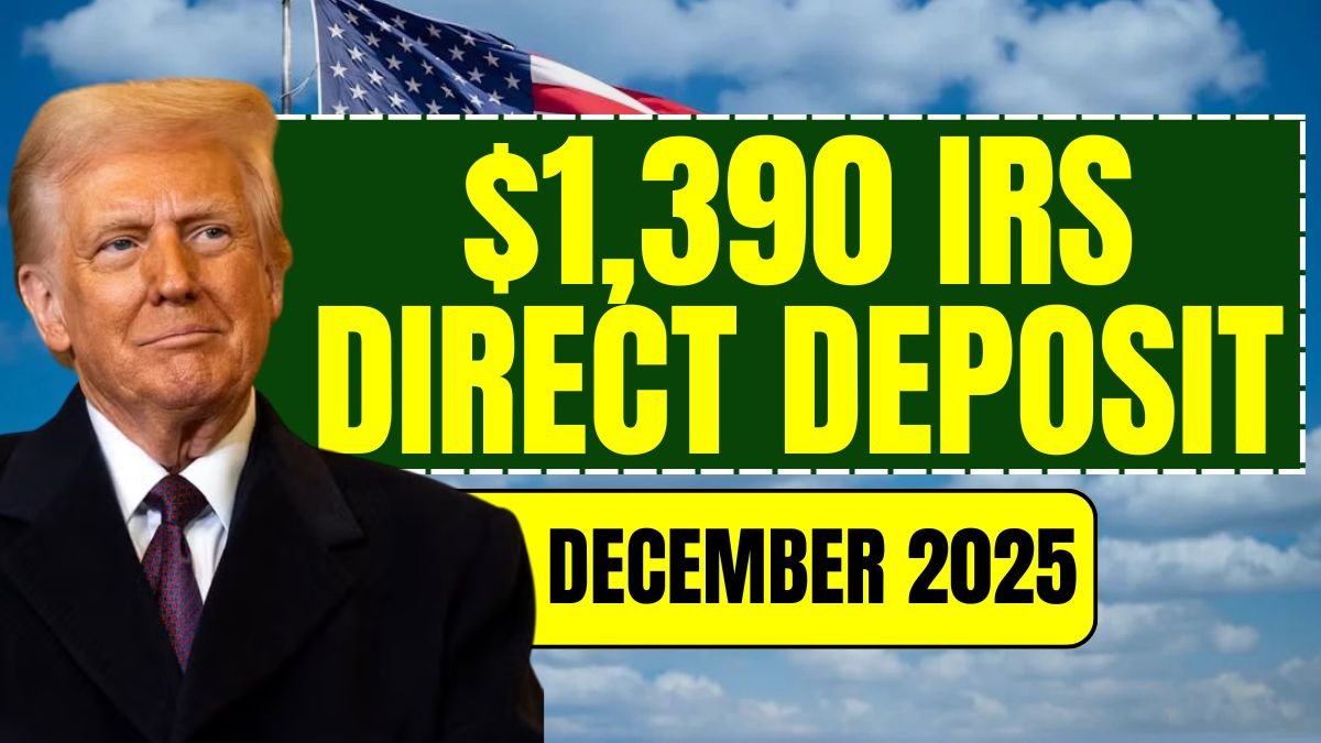 $1,390 IRS Direct Deposit in December 2025! Check Who Qualifies & How to Get Paid Fast